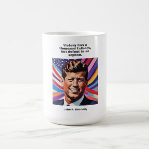 JFK ジョン・F・ケネディ 名言 モチベーション 刺激 コーヒーマグカップ