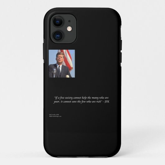 JFK "富める者も貧しい者も救う" 引用文 iPhone 5/5s カー Case-Mate iPhoneケース (裏面)
