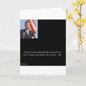 JFK 富裕層と貧困層を救う名言 カード (黄色い花)
