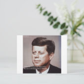 JFK 屋根を修理せよ 名言 ポストカード (スタンド正面)