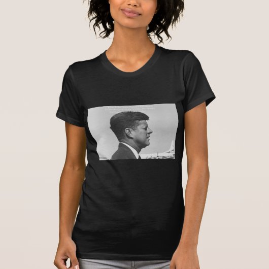 JFK "平和革命" 引用 ギフト カード & Tシャツ (正面)
