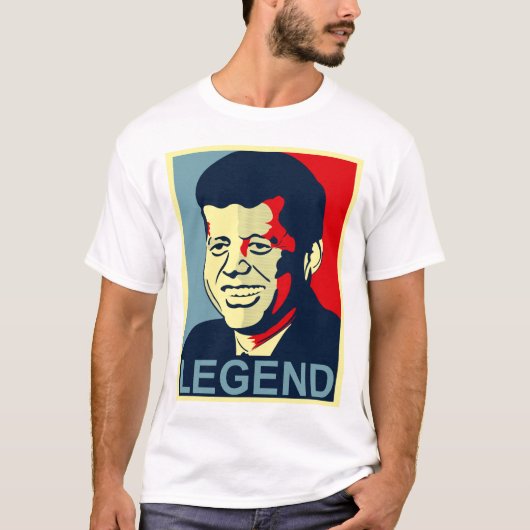 jfk、本当の伝説 tシャツ (正面)