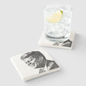 JFK -石造りのコースター ストーンコースター (横)