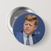 JFK 缶バッジ (正面&裏面)