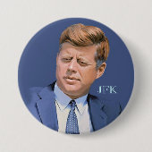 JFK 缶バッジ (正面)