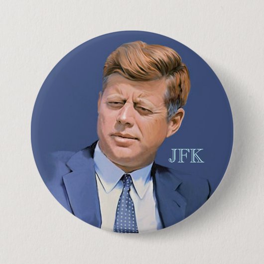 JFK 缶バッジ (正面)