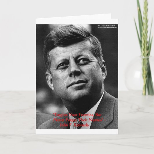 JFK "許さずに忘れない" 賢者の名言ギフト & カード (正面)