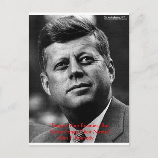 JFK "許さず忘れず" 知恵の引用ギフト＆カード ポストカード (正面)
