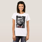 JFK「許さない」知恵忘れ引用文ギフト&カード Tシャツ (正面フル)