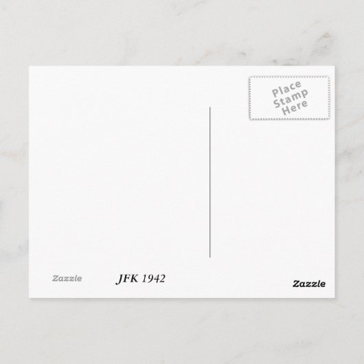 JFK 1942 ポストカード (裏面)