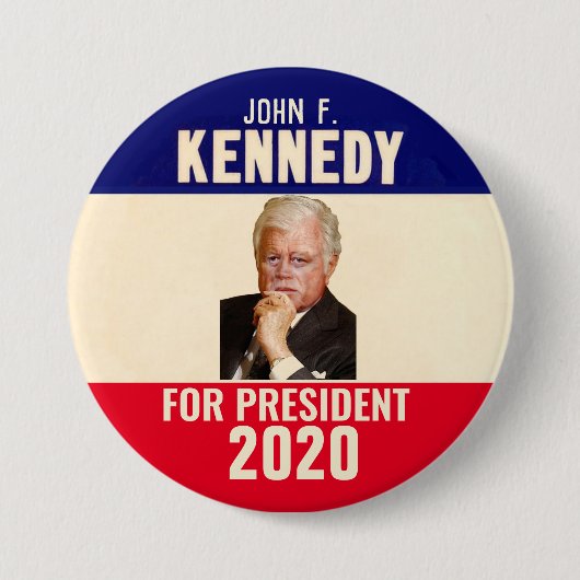 JFK 2020 缶バッジ (正面)