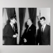 JFK and RFK with J.Edgar Hoover ポスター (正面)