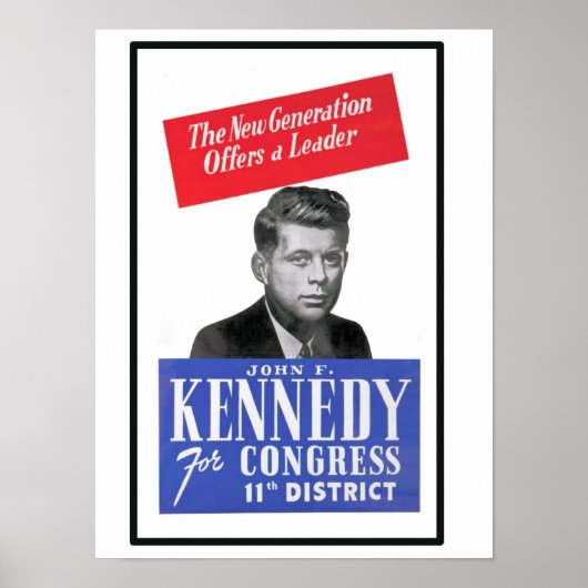 JFK for Congress ポスター (正面)