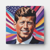 JFK John F. Kennedyインスピレーショやる気を起こさせるン フォトプラーク (正面)