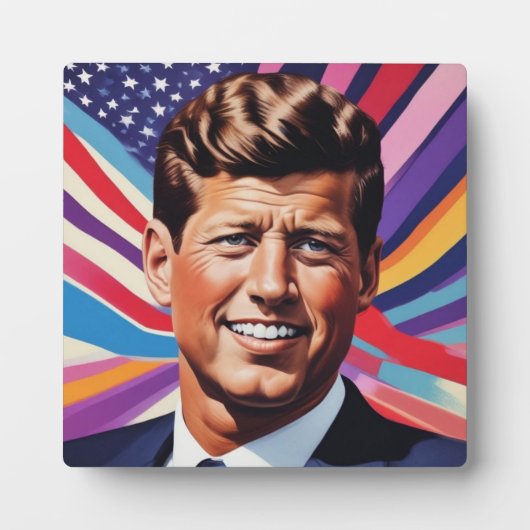 JFK John F. Kennedyインスピレーショやる気を起こさせるン フォトプラーク (正面)