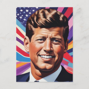 JFK John F. Kennedyインスピレーショやる気を起こさせるン ポストカード