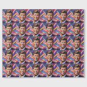 JFK John F. Kennedyインスピレーショやる気を起こさせるン ラッピングペーパー (フラット)