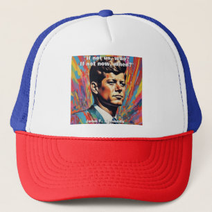 JFK John F. Kennedy引用文インスピレーションやる気を起こさせる キャップ