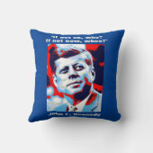 JFK John F. Kennedy引用文インスピレーションやる気を起こさせる クッション (裏面)