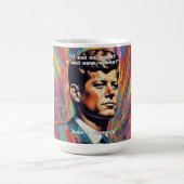 JFK John F. Kennedy引用文インスピレーションやる気を起こさせる コーヒーマグカップ (中央)