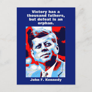 JFK John F. Kennedy引用文インスピレーションやる気を起こさせる ポストカード