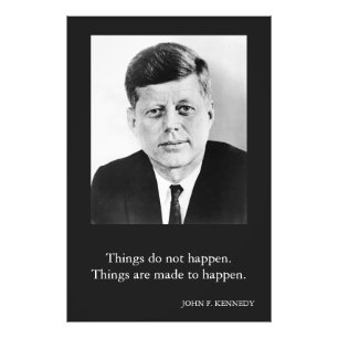 JFK John F. Kennedy引用文 フォトプリント