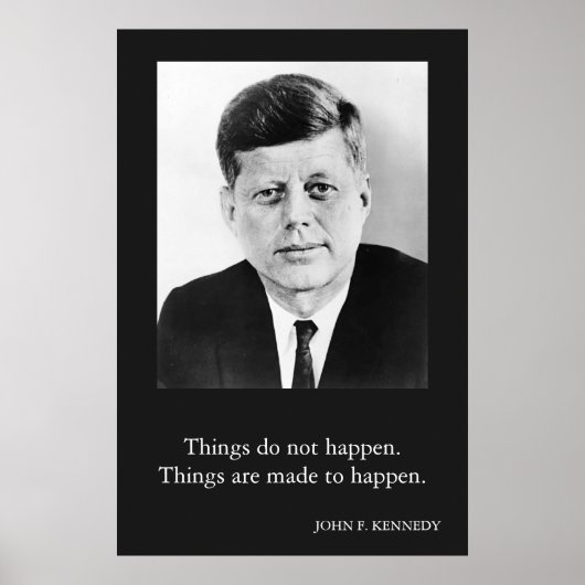 JFK John F. Kennedy引用文 ポスター (正面)