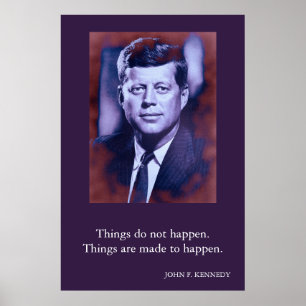JFK John F. Kennedy引用文 ポスター