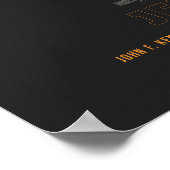 JFK - John F. Kennedy空港滑走路図 ポスター (角)