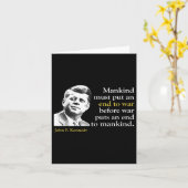 Jfk John F Kennedy終戦引用文 カード (黄色い花)