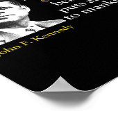 Jfk John F Kennedy終戦引用文 ポスター (角)