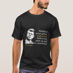 Jfk John F Kennedy終戦引用文 Tシャツ