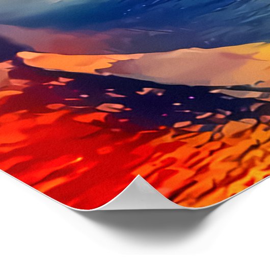 JFK Jr. – 島の夕日 –  ポスター (角)