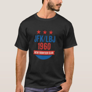 JFK LBJ 1960 新フロンティア ジョン・F・ケネディ選挙運動 Tシャツ