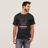 JFK LBJ 1960 新フロンティア ジョン・F・ケネディ選挙運動 Tシャツ (正面フル)