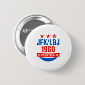 Jfk Lbj 1960 New Frontier John F Kennedy Campaign  缶バッジ (正面&裏面)