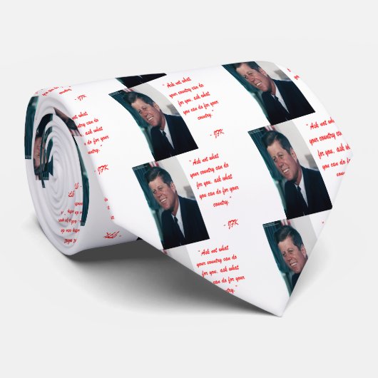 JFK & Not頼引用文ネクタイ ネクタイ (ロール)