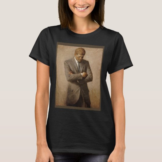 JFK Portrait John F Kennedy USA Historical Most Lo Tシャツ (正面)