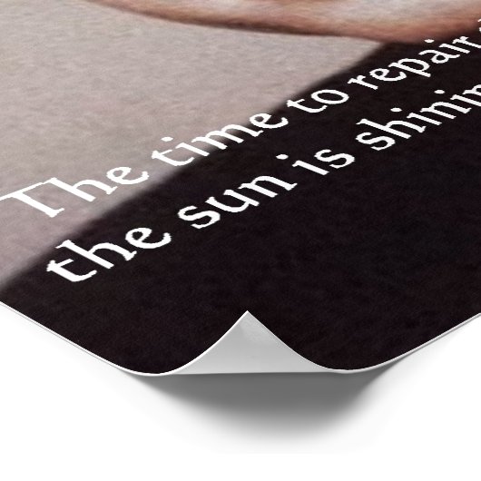 JFK REpair屋根有名な引用文ポスター ポスター (角)