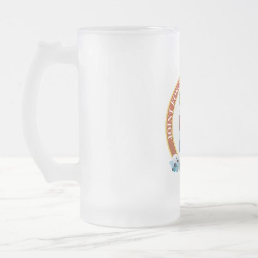 JFSCのマグ フロストグラスビールジョッキ (左)