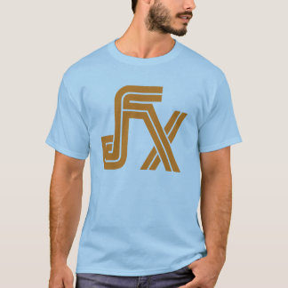 JFXの青いTシャツ(オレンジロゴ) Tシャツ