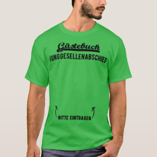 JGA ゲストブックパーティーの面白いギフトデザイン Tシャツ