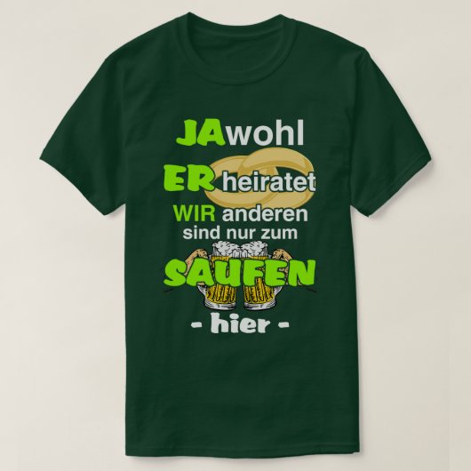 JGA 結婚前最後の男の会 彼、ついに結婚する Tシャツ (デザイン正面)