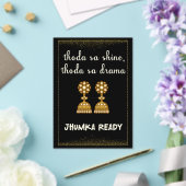 jhumka desi wedding sign アクリル招待状 (インサイチュ (ウェディング))