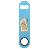 Jiaozi /餃子中国の漫画イラストレーション スピード栓抜き (正面)