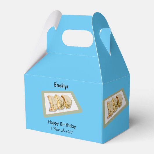 Jiaozi /餃子中国の漫画イラストレーション フェイバーボックス (正面サイド)