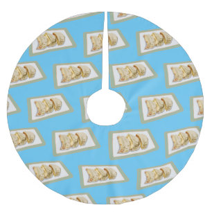 Jiaozi /餃子中国の漫画イラストレーション ブラッシュドポリエステルツリースカート