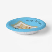 Jiaozi /餃子中国の漫画イラストレーション ペーパーボウル (傾斜あり)