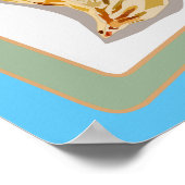 Jiaozi /餃子中国の漫画イラストレーション ポスター (角)