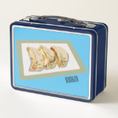 Jiaozi /餃子中国の漫画イラストレーション メタルランチボックス (裏面)